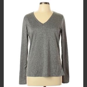 Ladies grey active long sleeve T size Large